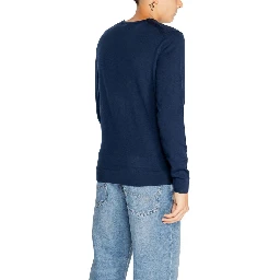 Blue Recycled Wool Sweatshirt