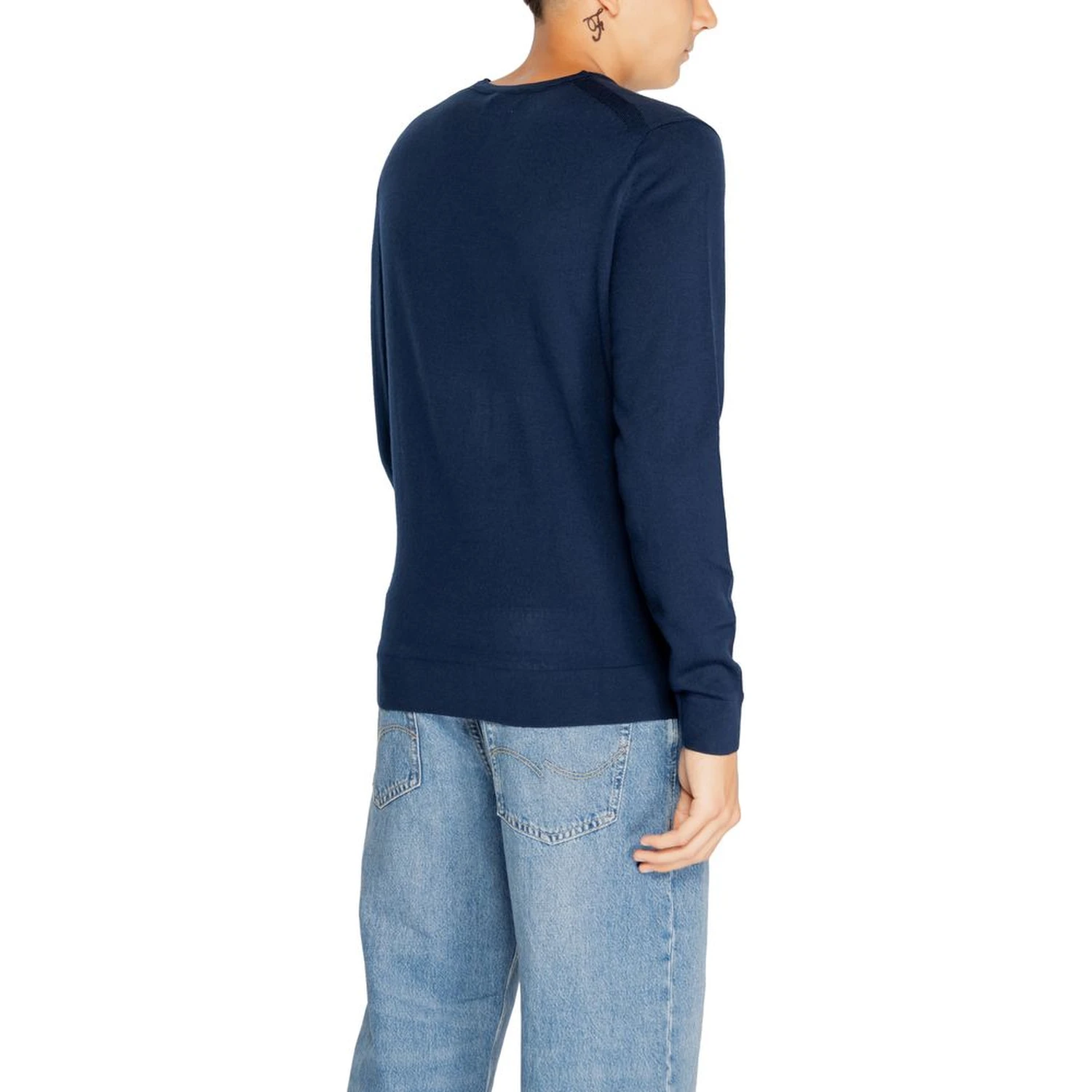 Blue Recycled Wool Sweatshirt
