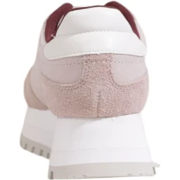 Purple Leather Low Top Sneakers