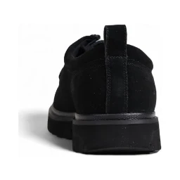 Black Suede Leather Oxfords And Derbies