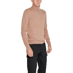 Beige Wool Turtleneck