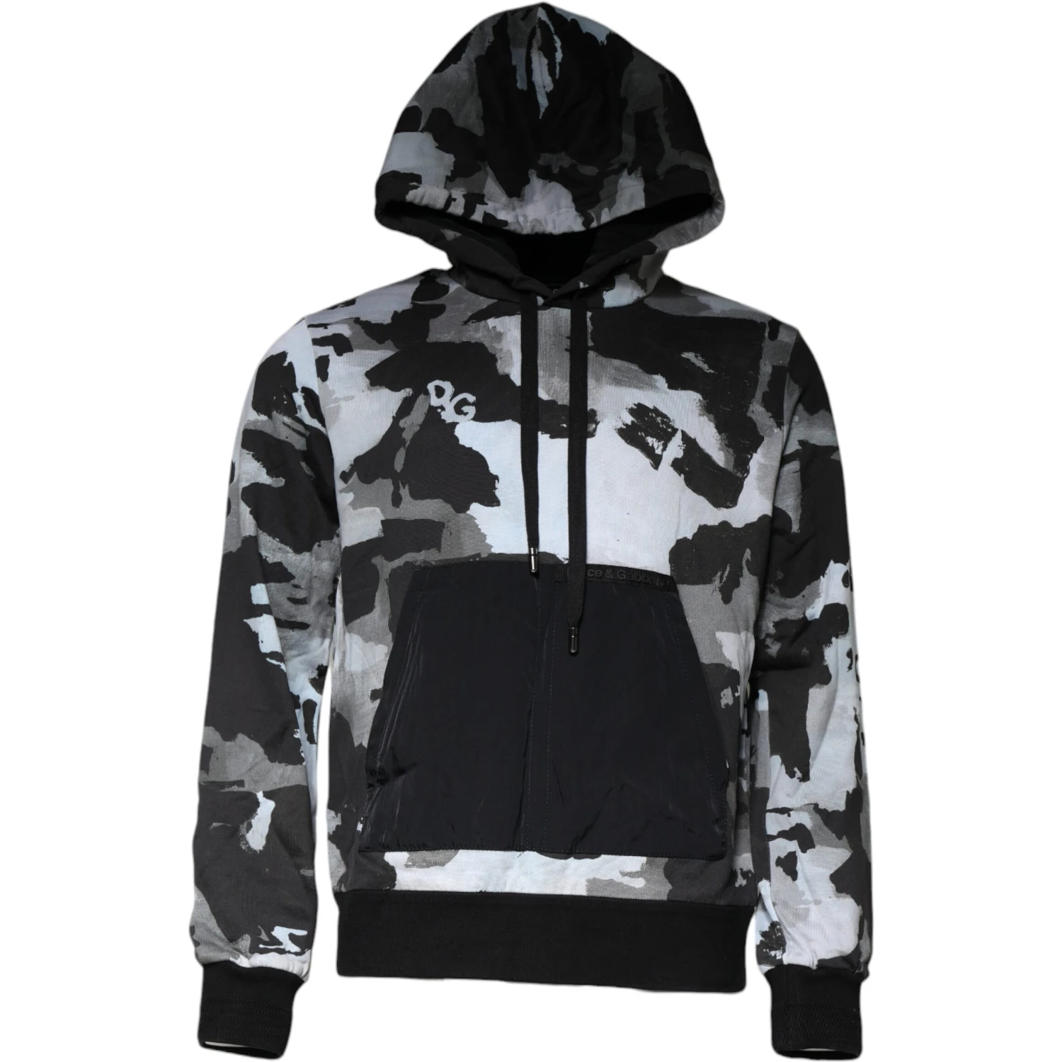 Multicolor Camouflage Men Hooded Sweater