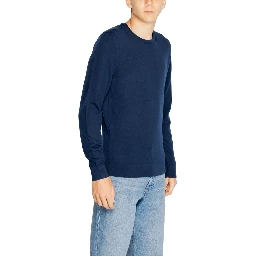 Blue Recycled Wool Sweatshirt