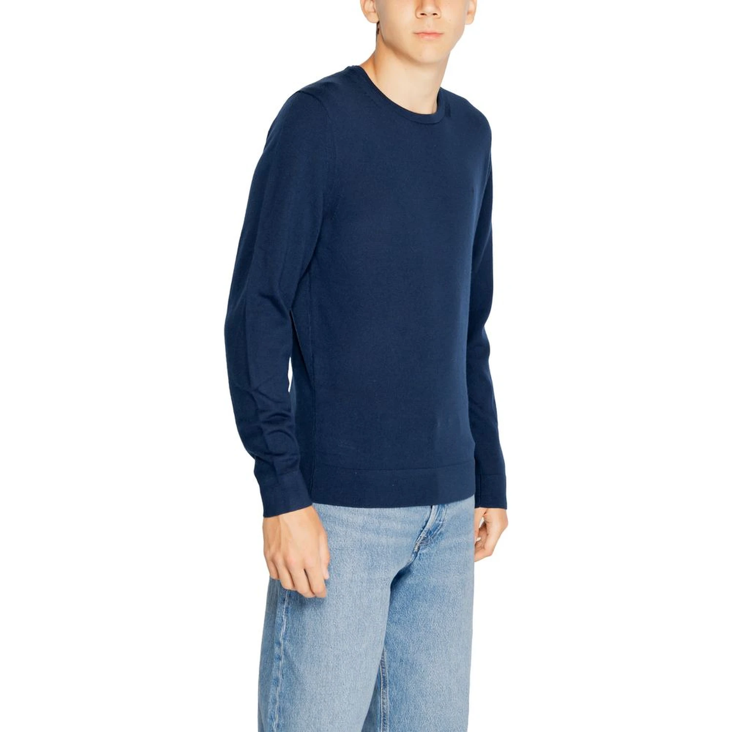 Blue Recycled Wool Sweatshirt