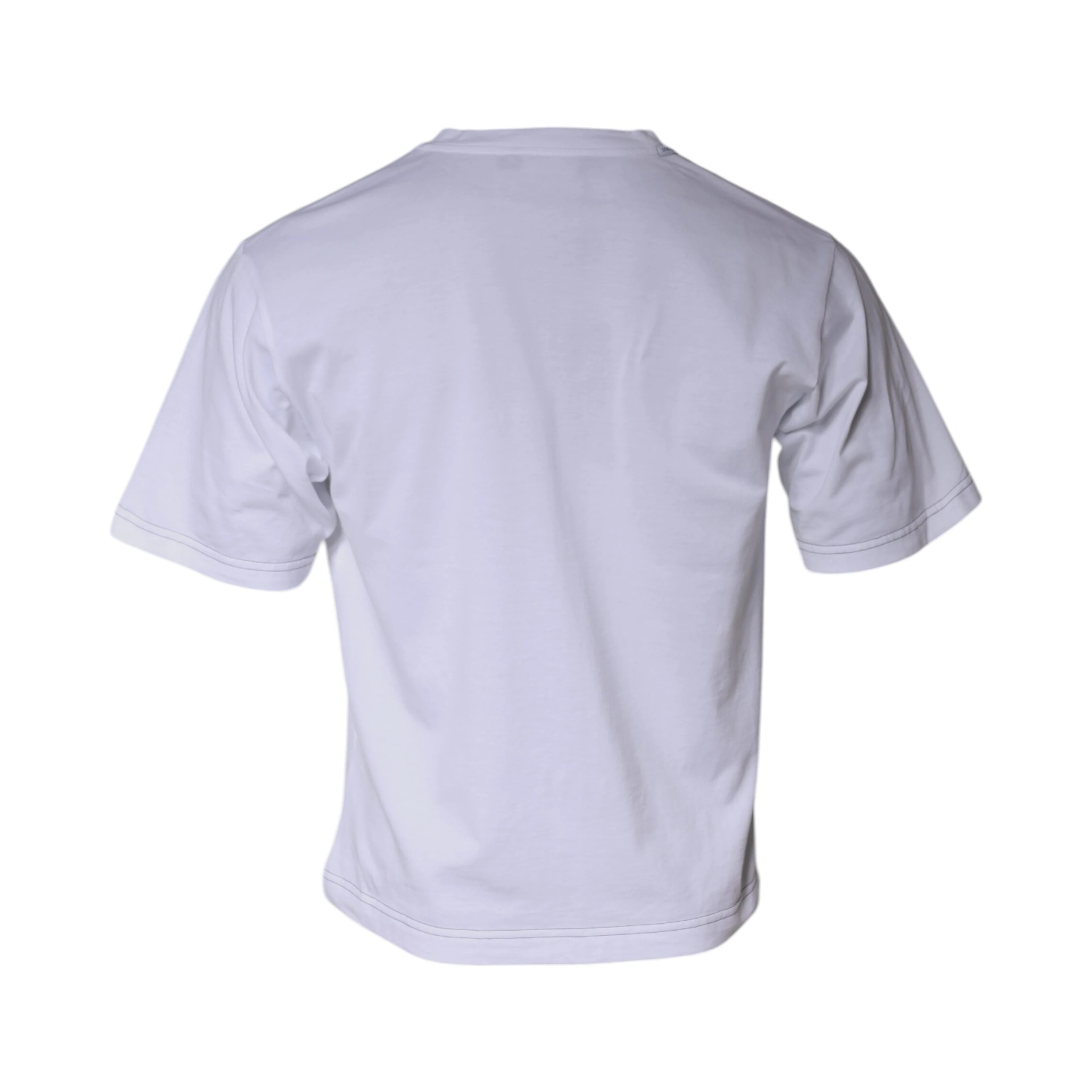 White DG Logo Cotton Shorts Sleeves T-shirt