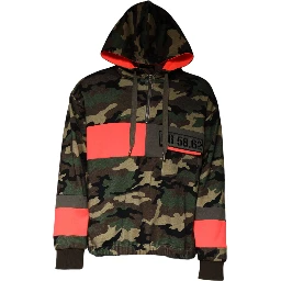 Multicolor Camouflage Hooded Men Sweatshirt Sweater