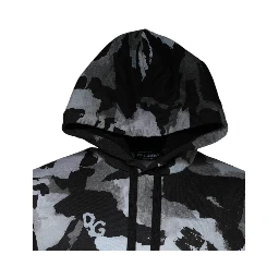 Multicolor Camouflage Men Hooded Sweater