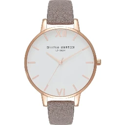Gray Artificial Leather Dress Watch