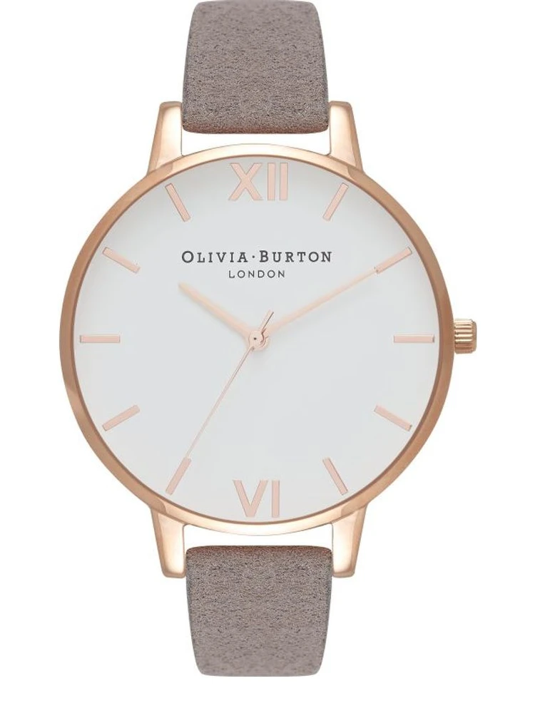 Gray Artificial Leather Dress Watch
