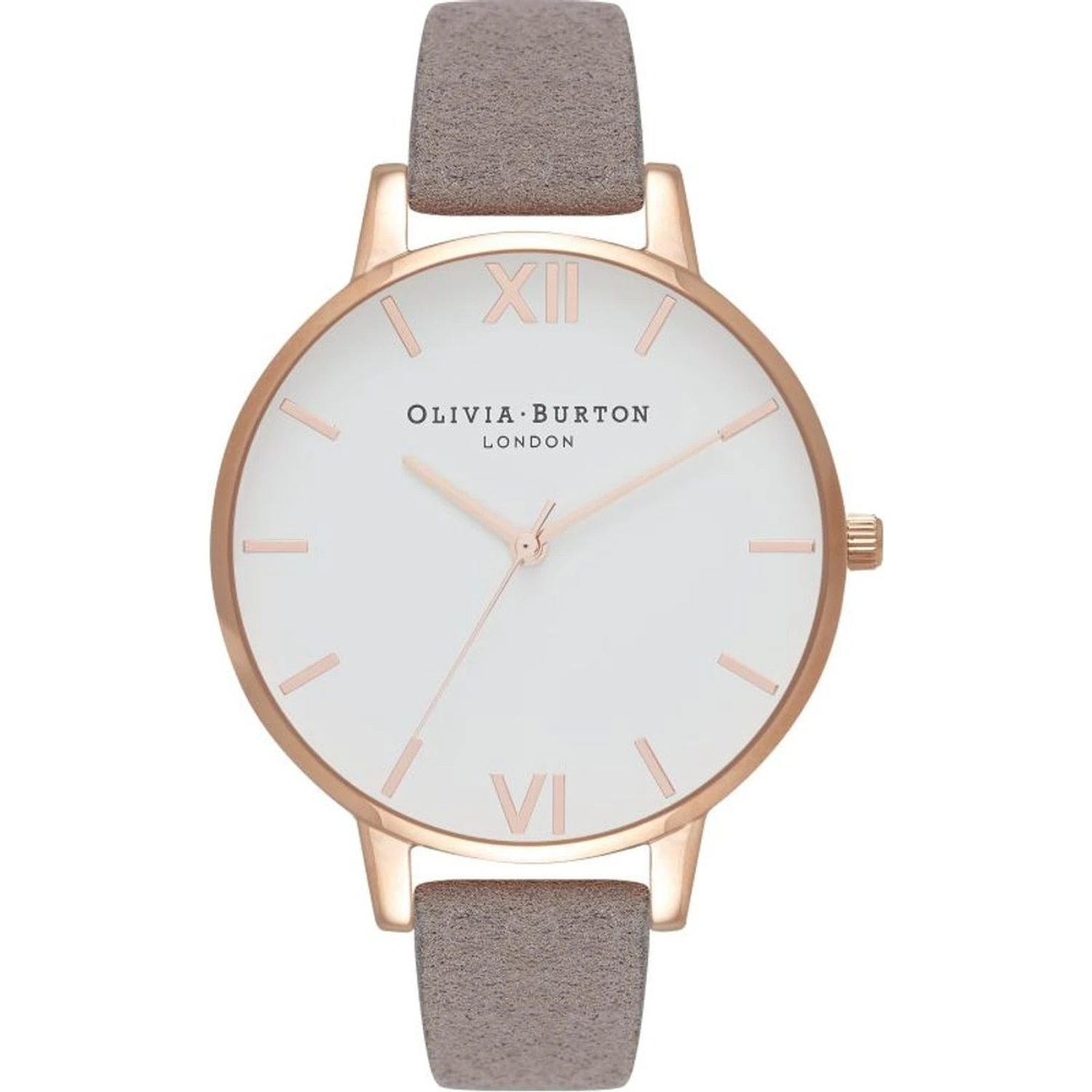 Gray Artificial Leather Dress Watch