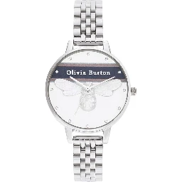 Silver Stainless Steel Dress Watch