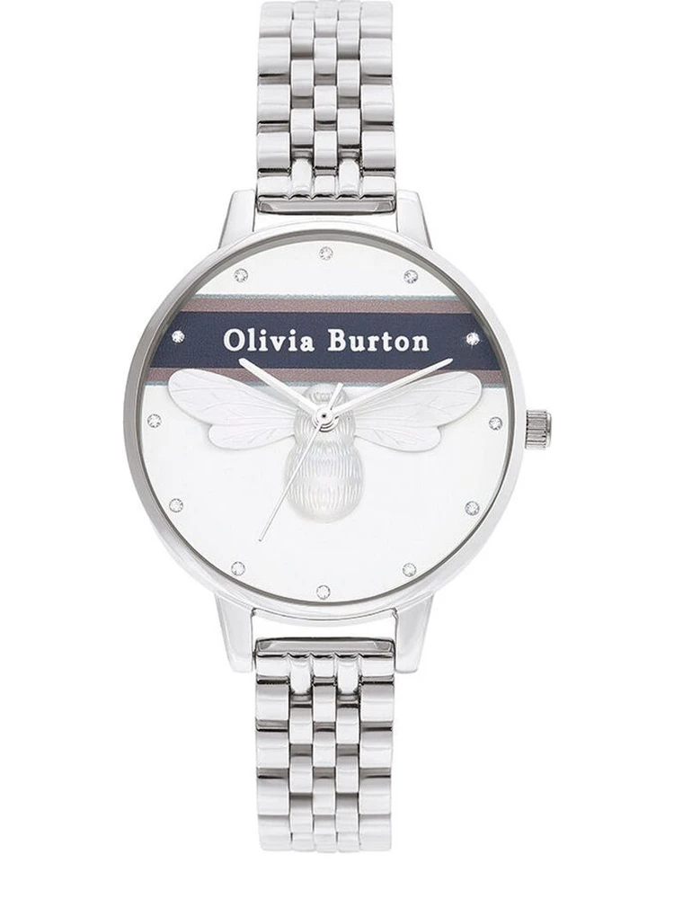 Silver Stainless Steel Dress Watch