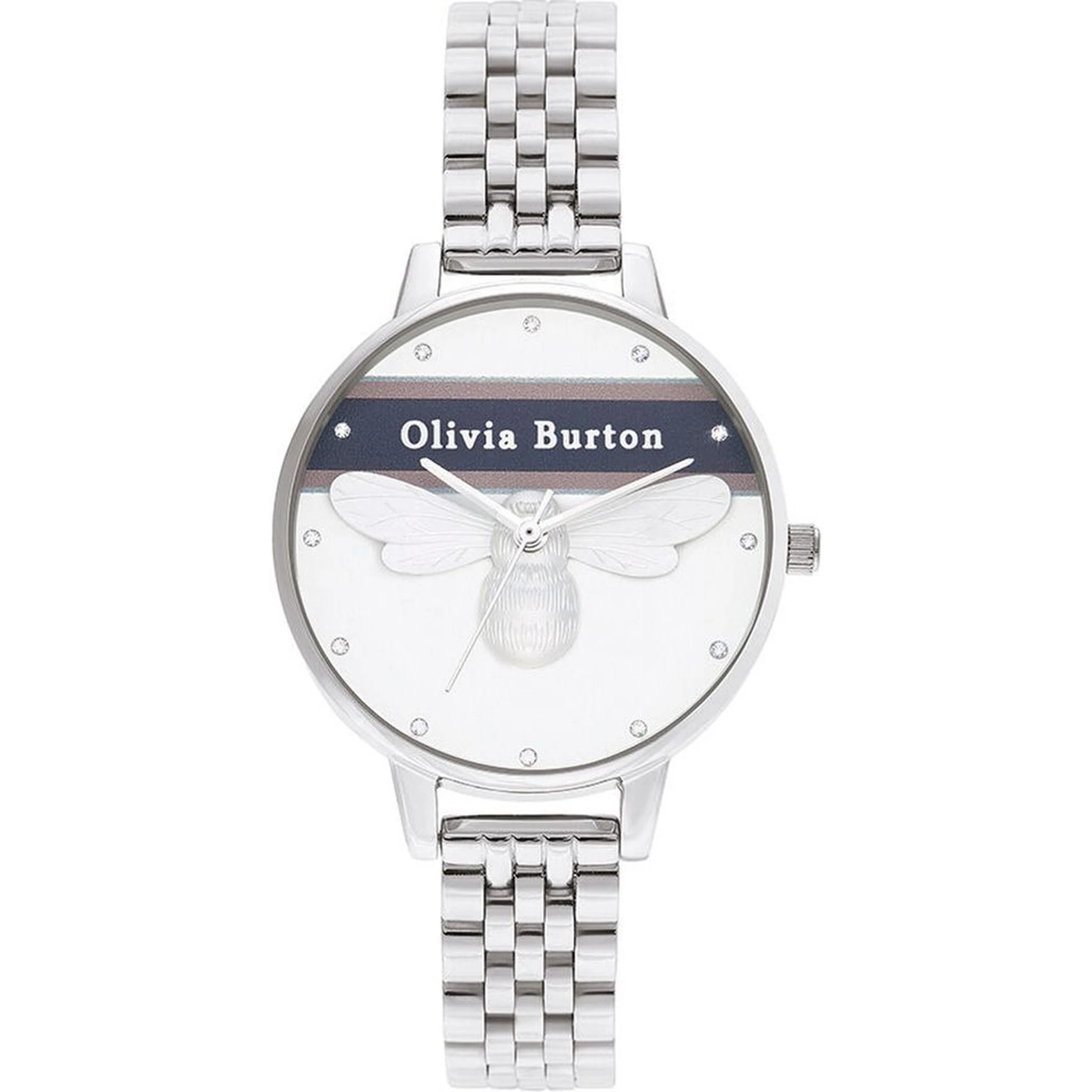 Silver Stainless Steel Dress Watch