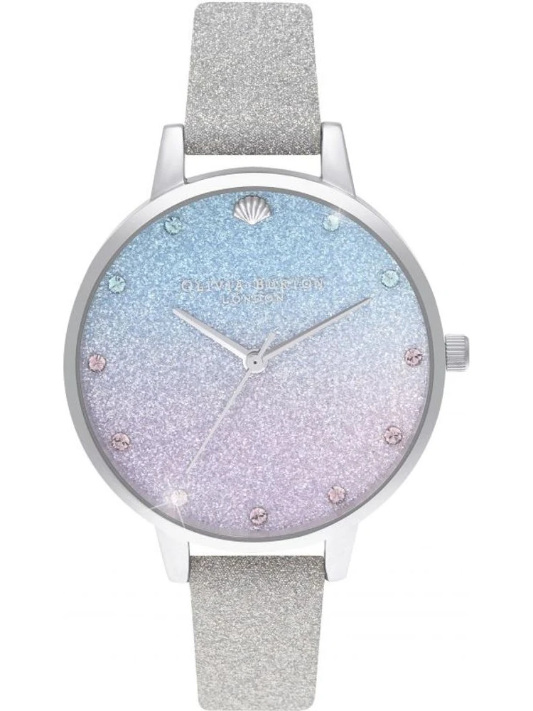 Gray Artificial Leather Dress Watch