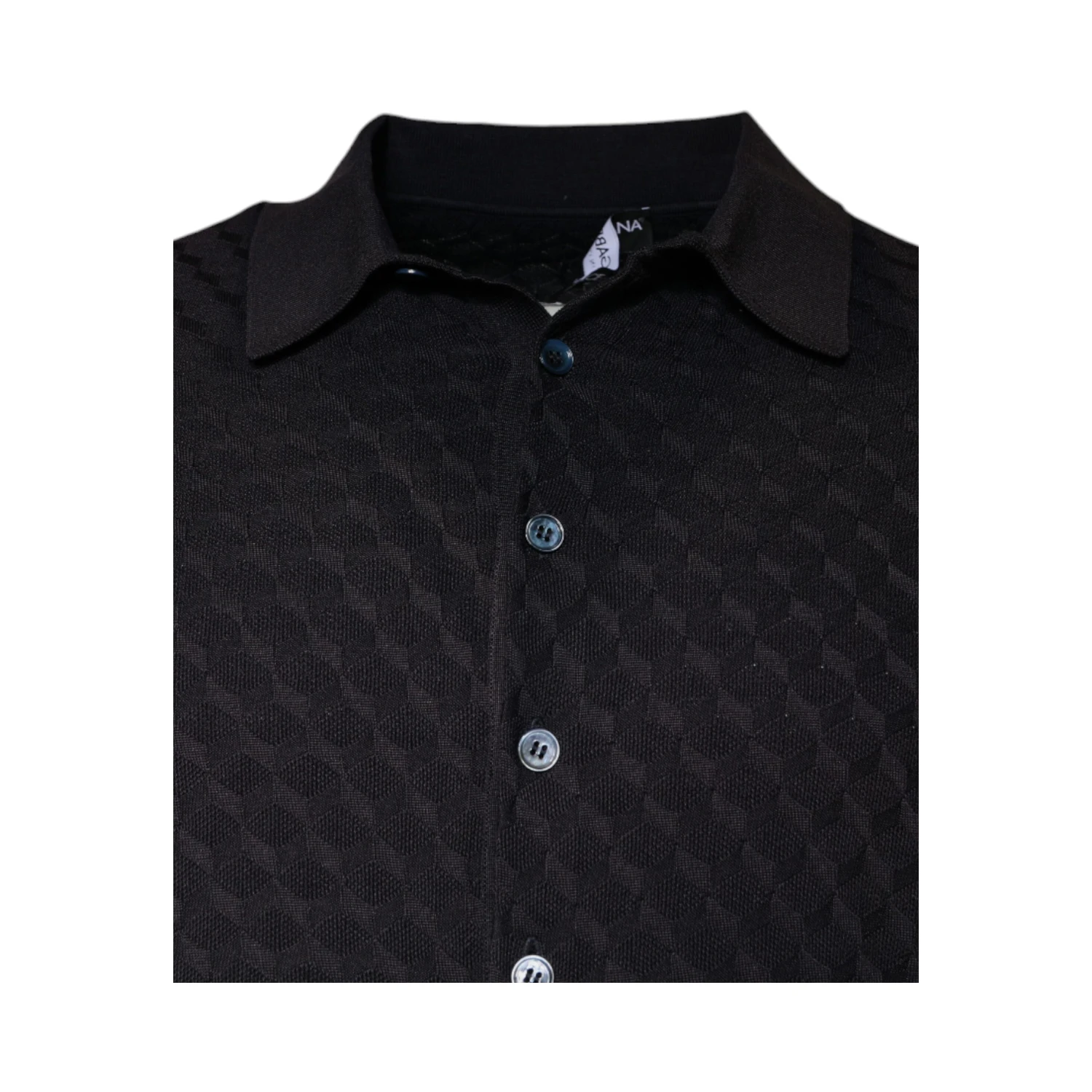 Multicolor Silk Button Down Collared T-shirt