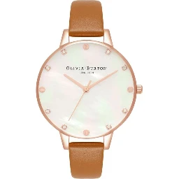 Brown Artificial Leather Dress Watch