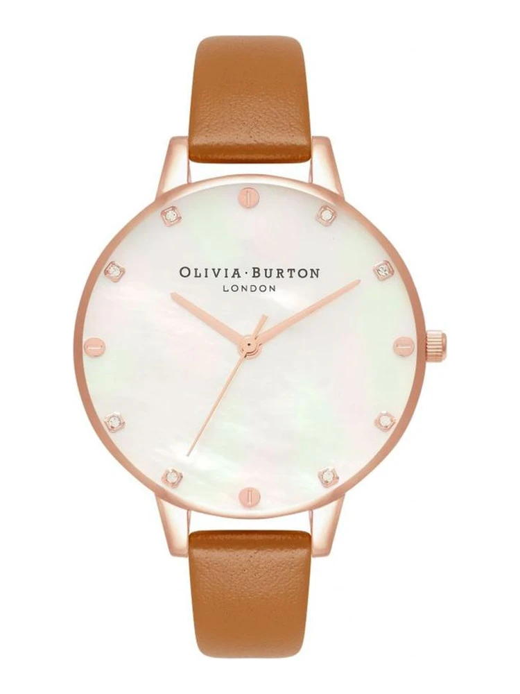 Brown Artificial Leather Dress Watch