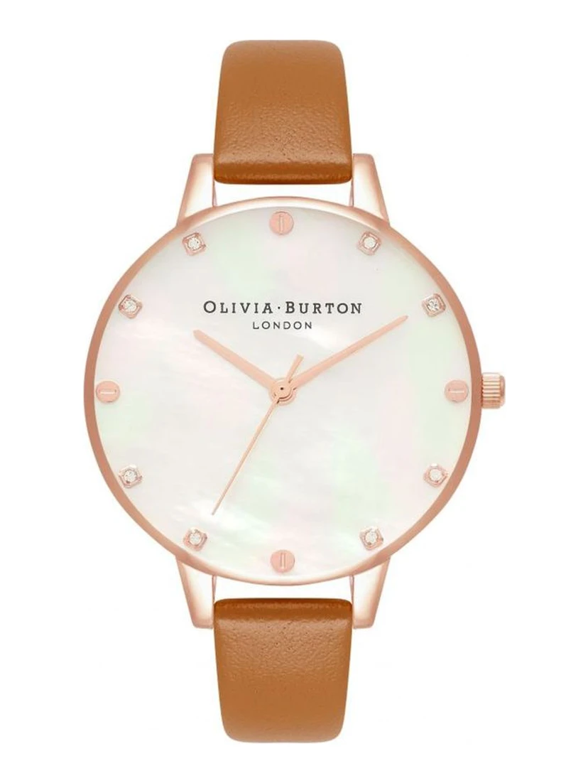 Brown Artificial Leather Dress Watch
