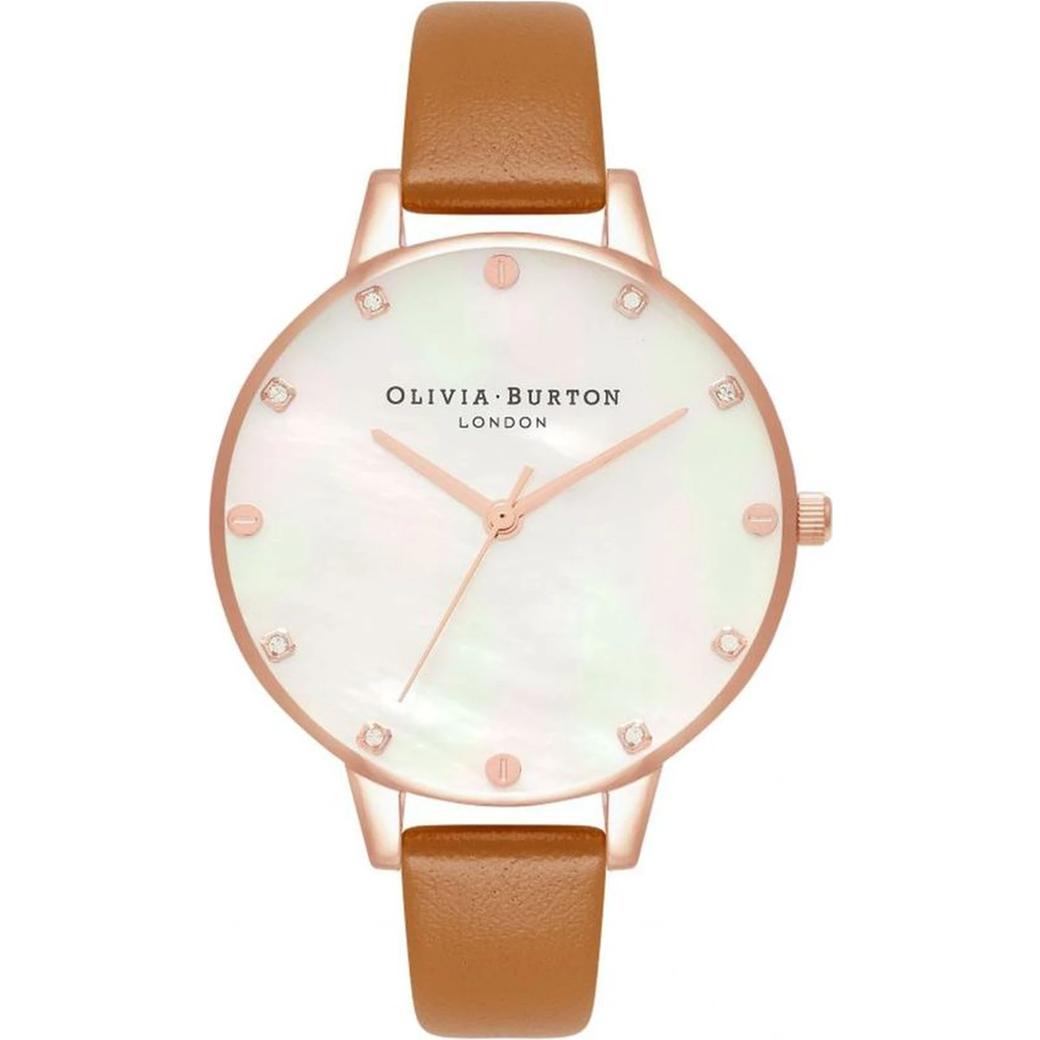 Brown Artificial Leather Dress Watch