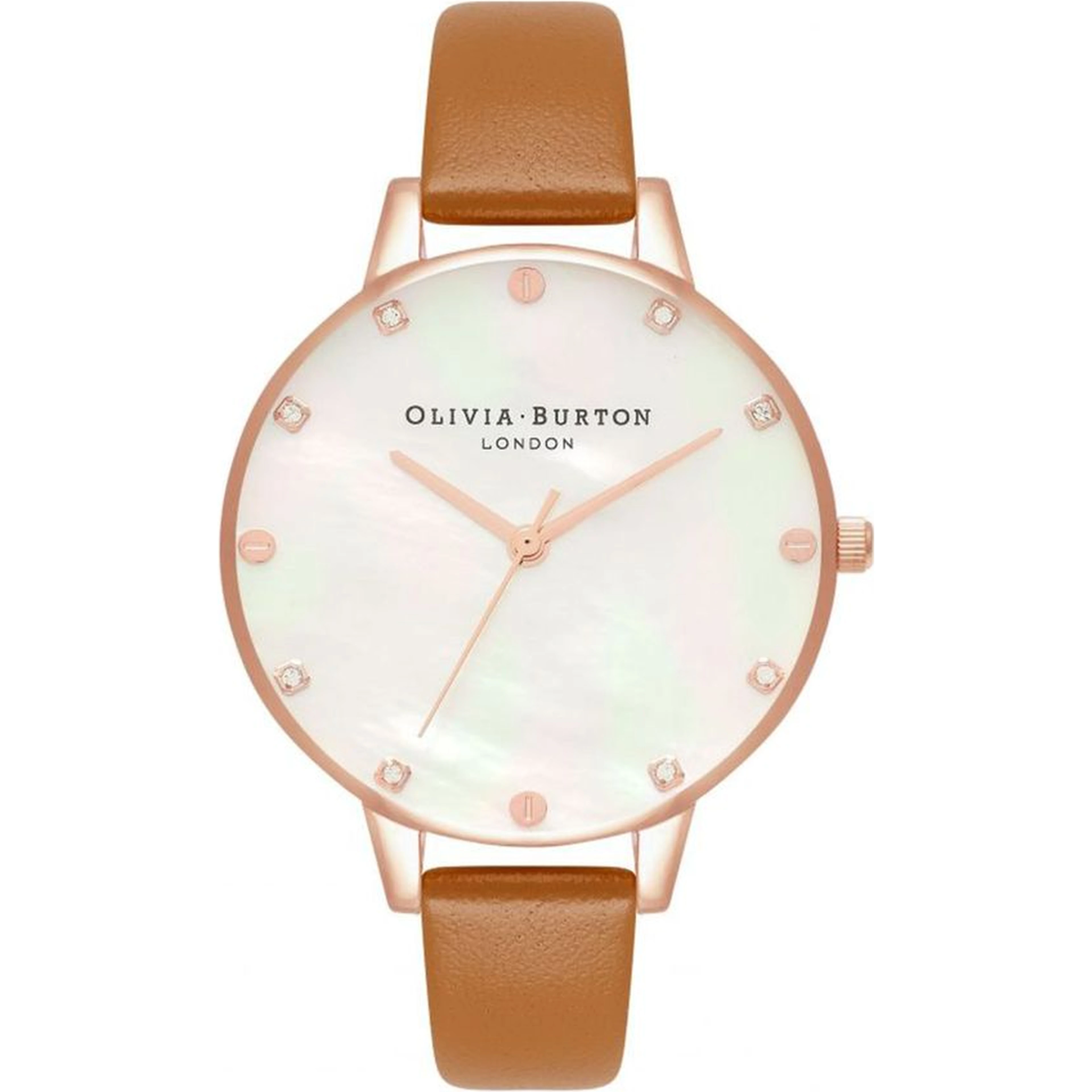 Brown Artificial Leather Dress Watch