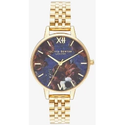 Gold Stainless Steel Dress Watch