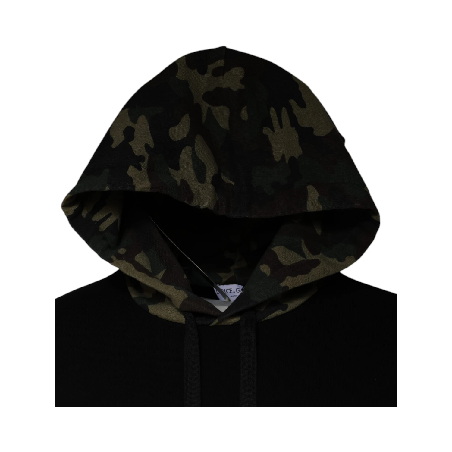 Black Camouflage Hooded Sweatshirt Sweater