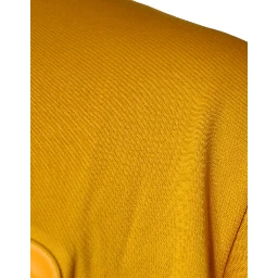 Mustard Embossed Logo Crew Neck T-shirt