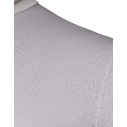 White Long Sleeve Turtleneck Men Pullover Sweater