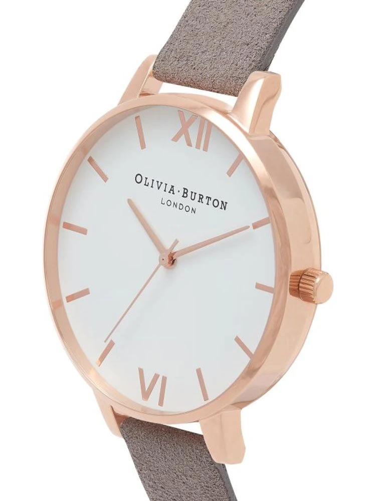 Gray Artificial Leather Dress Watch alternative