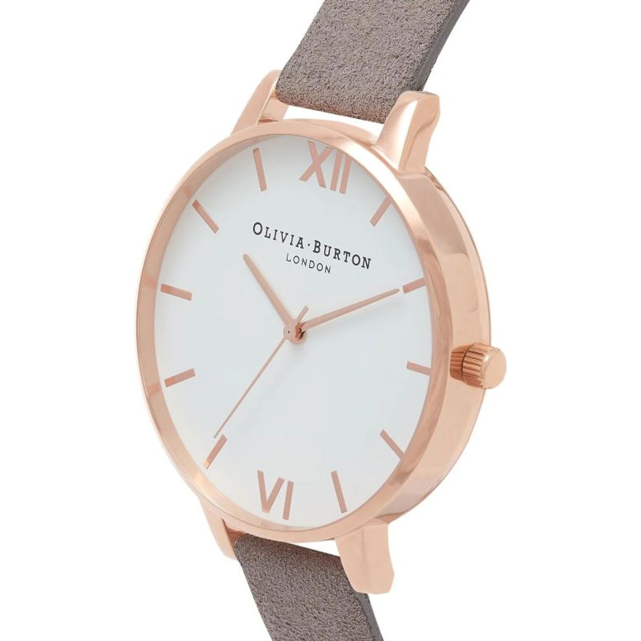Gray Artificial Leather Dress Watch
