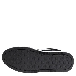 Black Leather Platform Sneakers