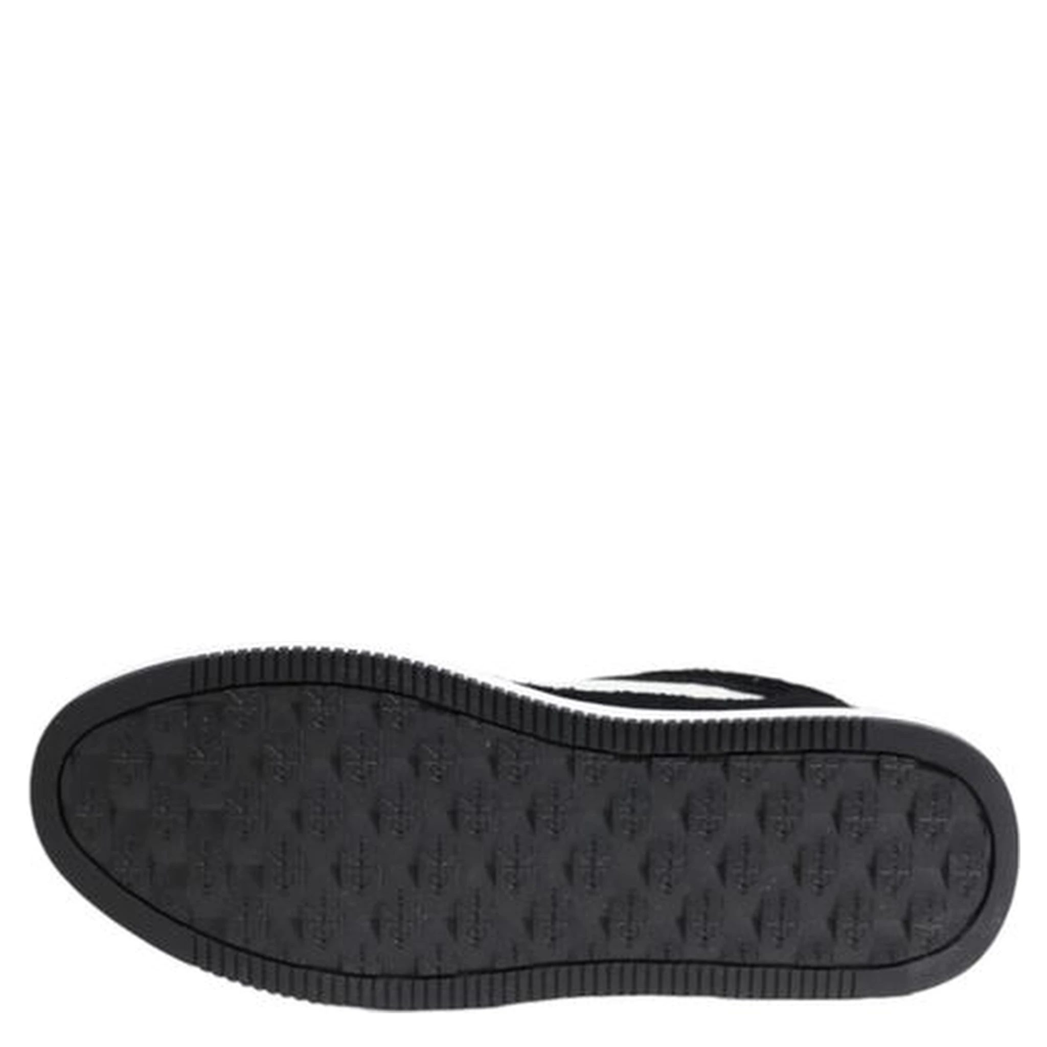 Black Leather Platform Sneakers