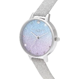 Gray Artificial Leather Dress Watch