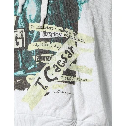 White Caesar Cotton Hooded Pullover Sweater
