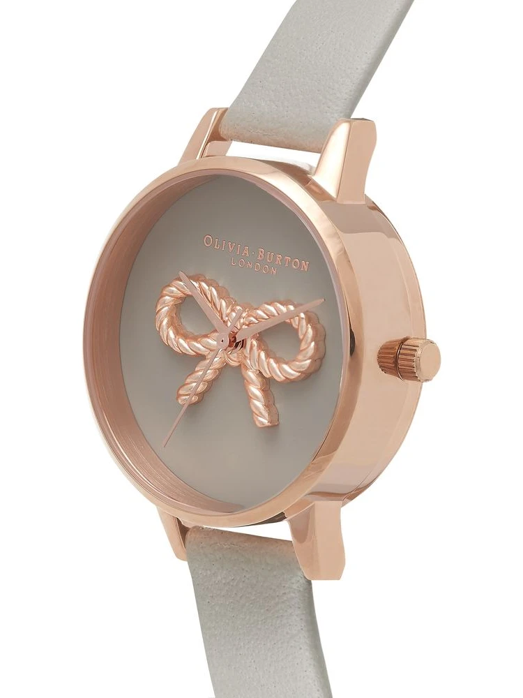 Gray Artificial Leather Dress Watch alternative