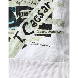 White Caesar Cotton Hooded Pullover Sweater