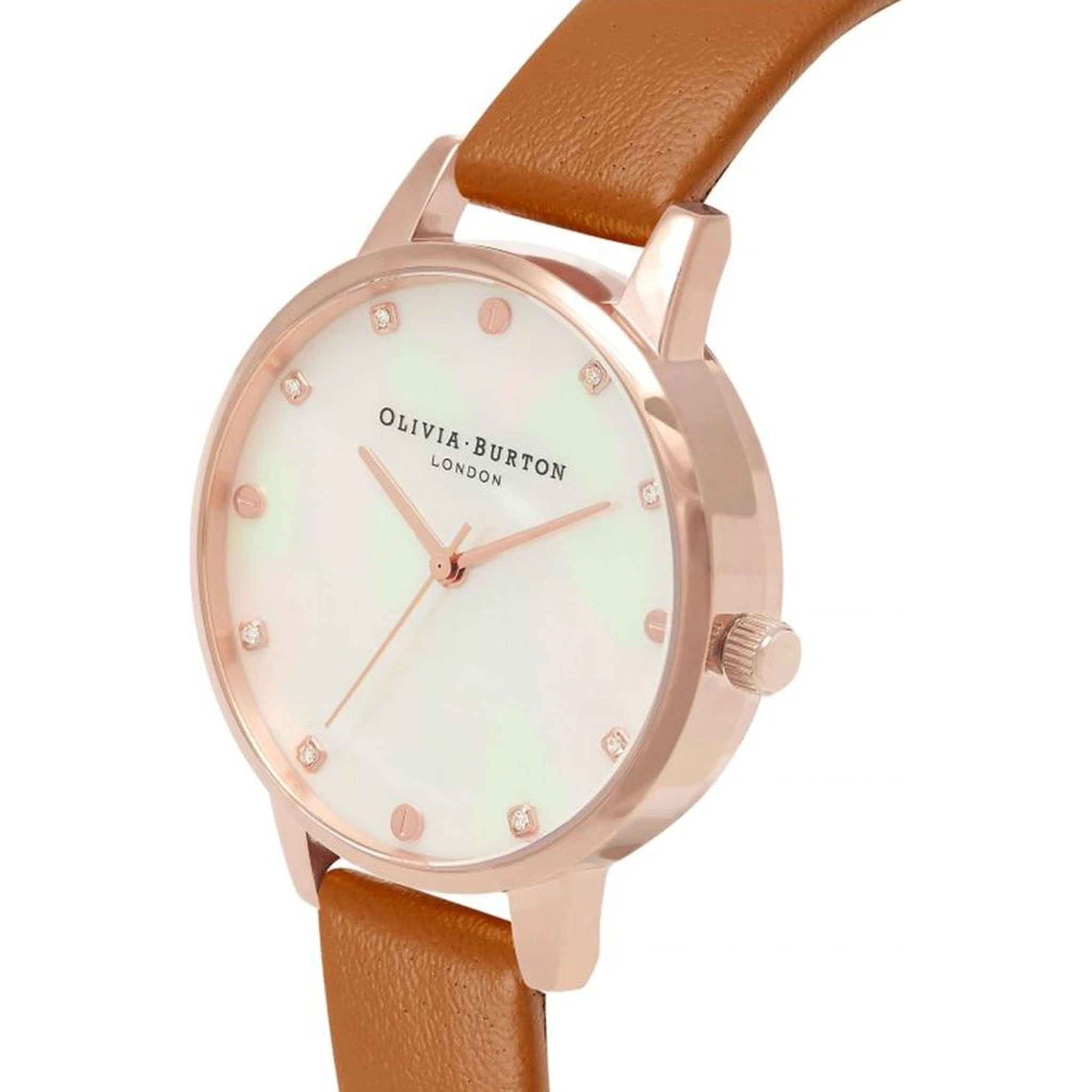 Brown Artificial Leather Dress Watch