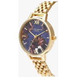Gold Stainless Steel Dress Watch