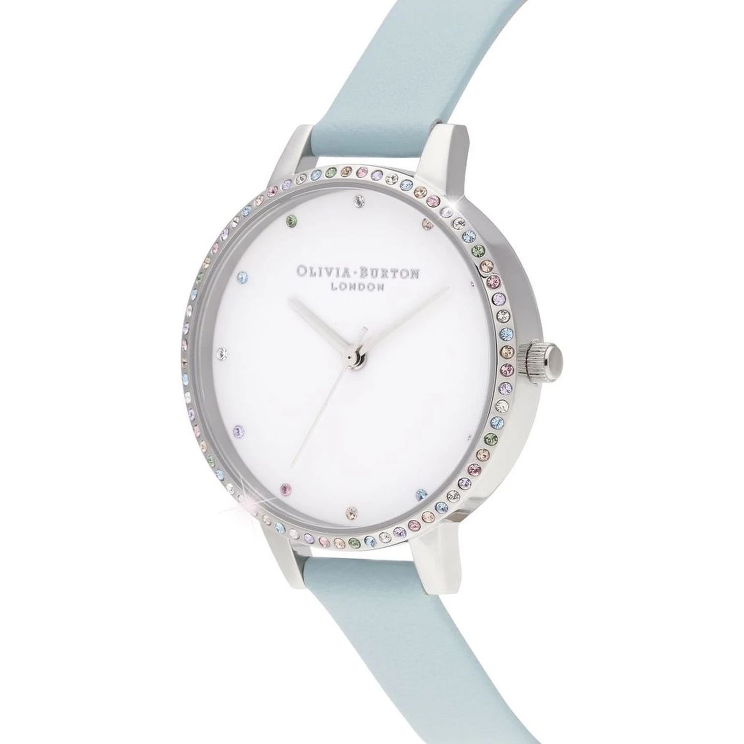 Blue Artificial Leather Dress Watch