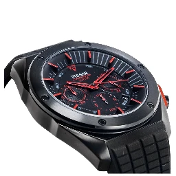 Black Rubber Sport Watch