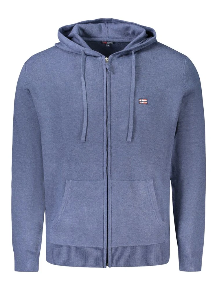 Blue Polyester Sweater