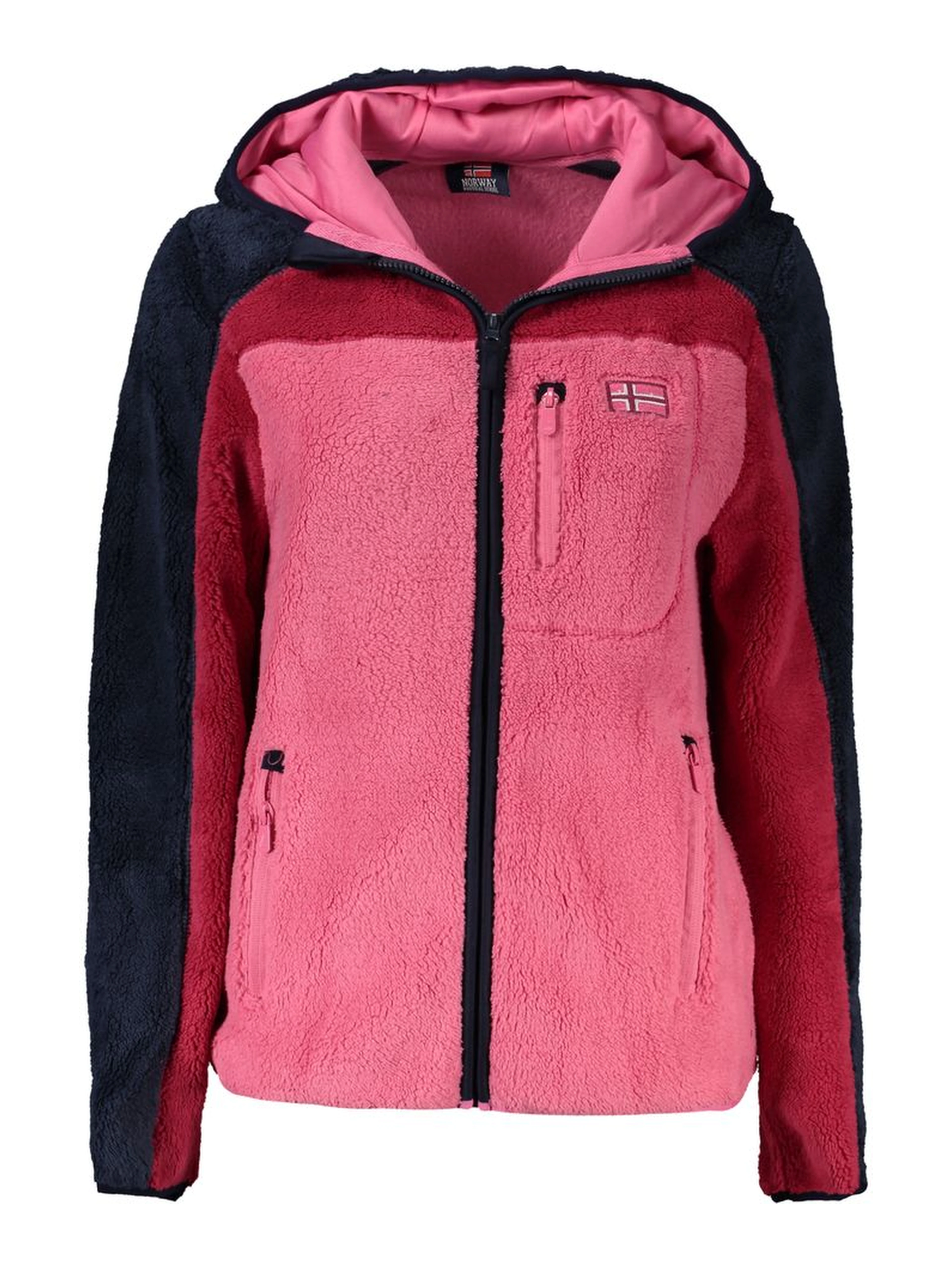Pink Polyester Jackets & Coat
