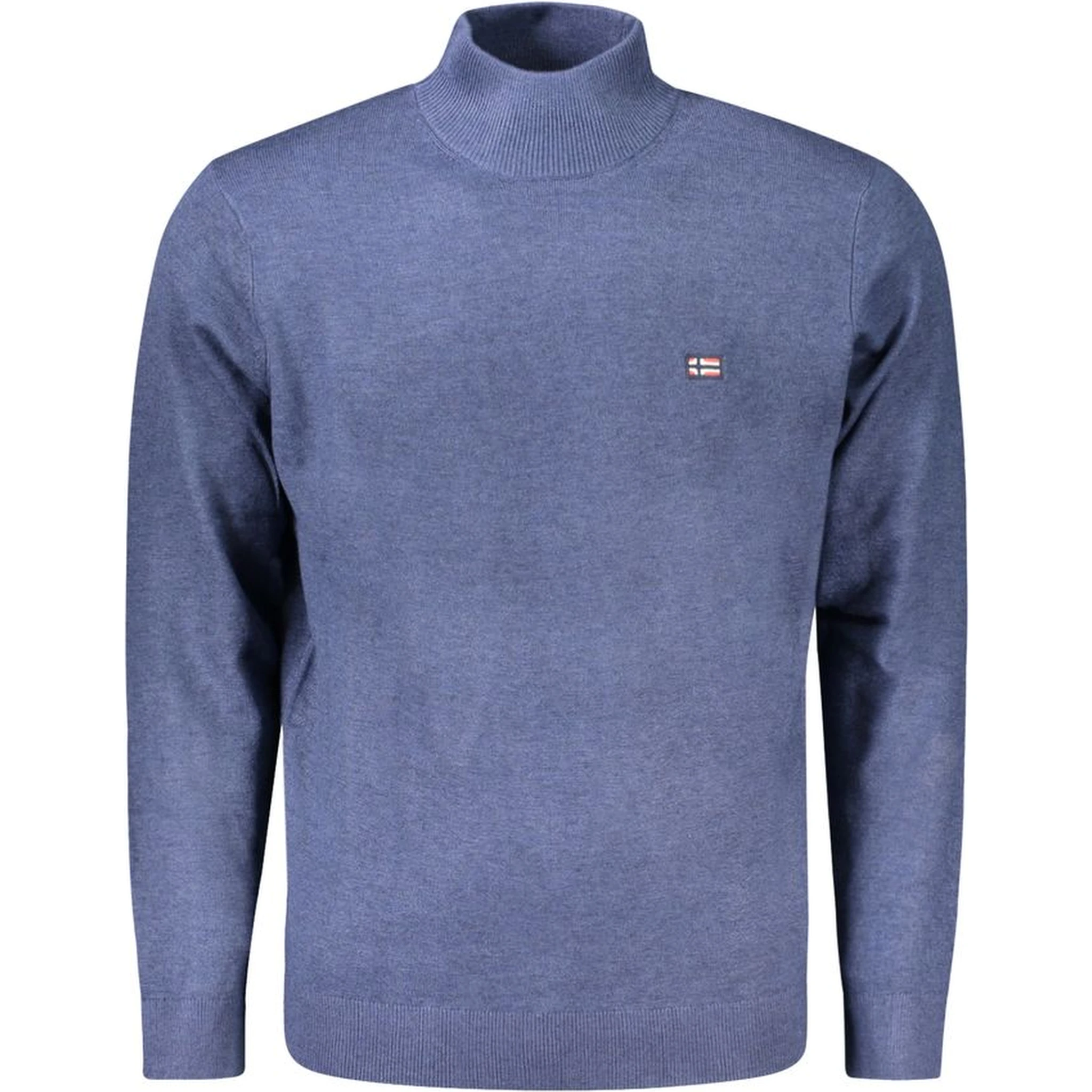 Blue Polyester Sweater