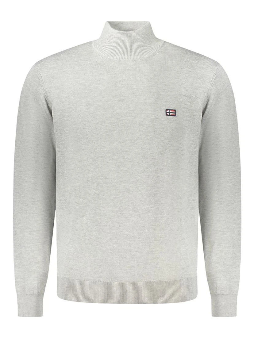 Gray Polyester Sweater