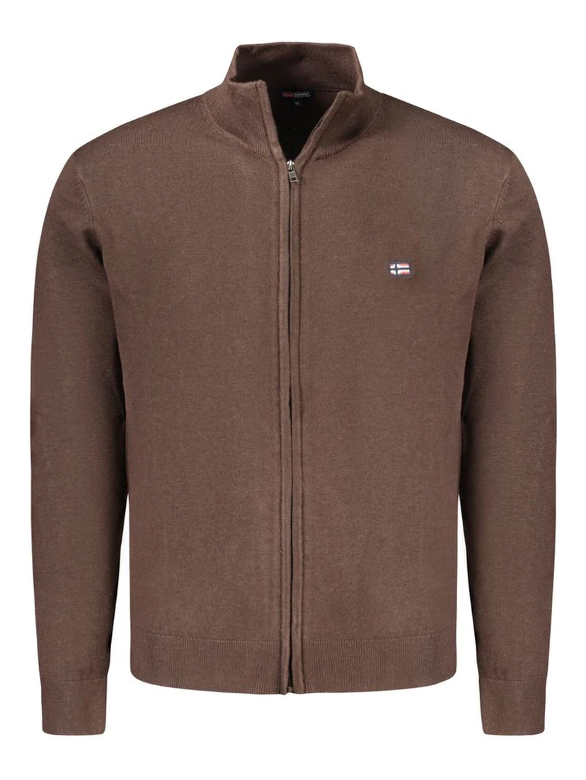 Brown Polyester Sweater