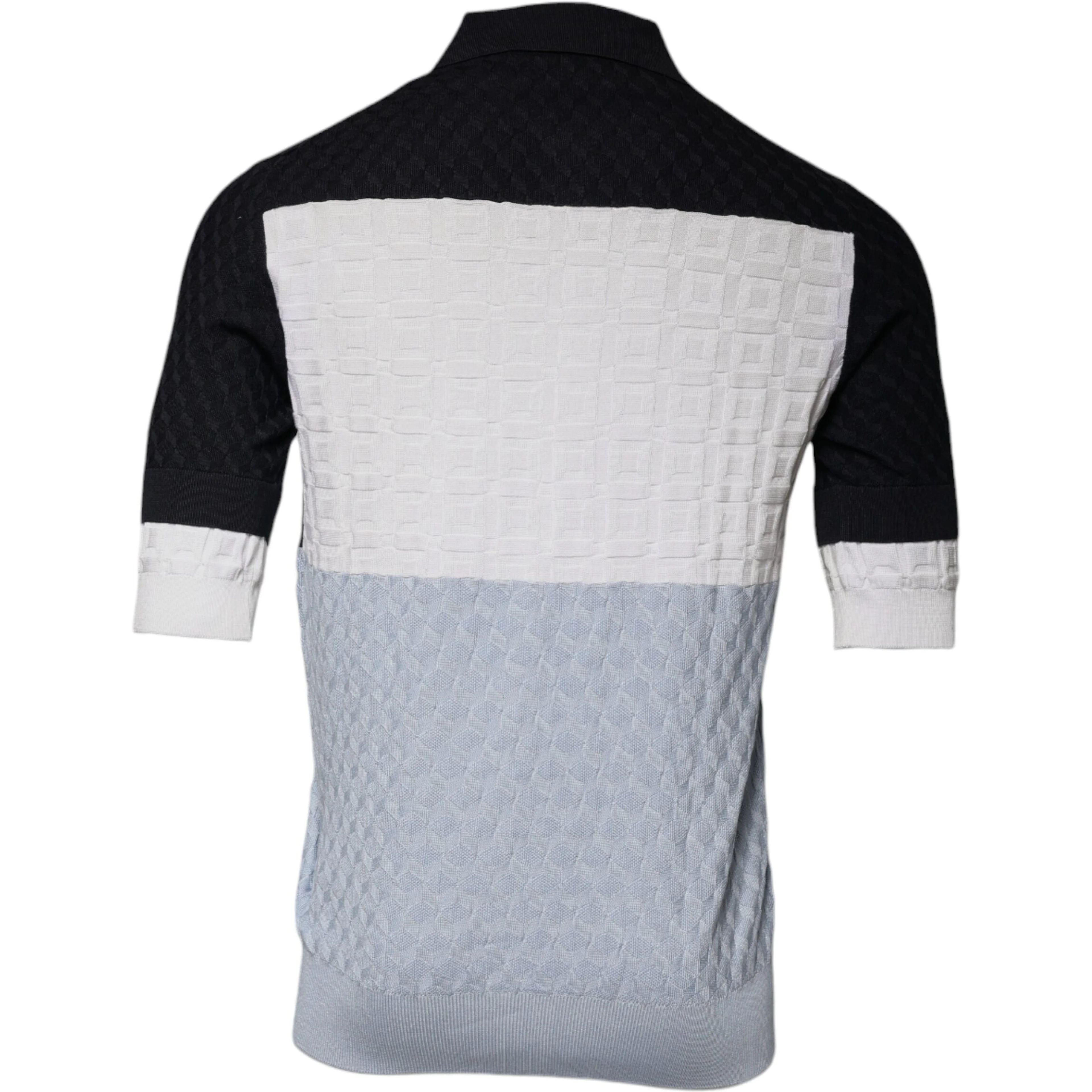 Multicolor Silk Button Down Collared T-shirt