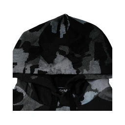 Multicolor Camouflage Men Hooded Sweater