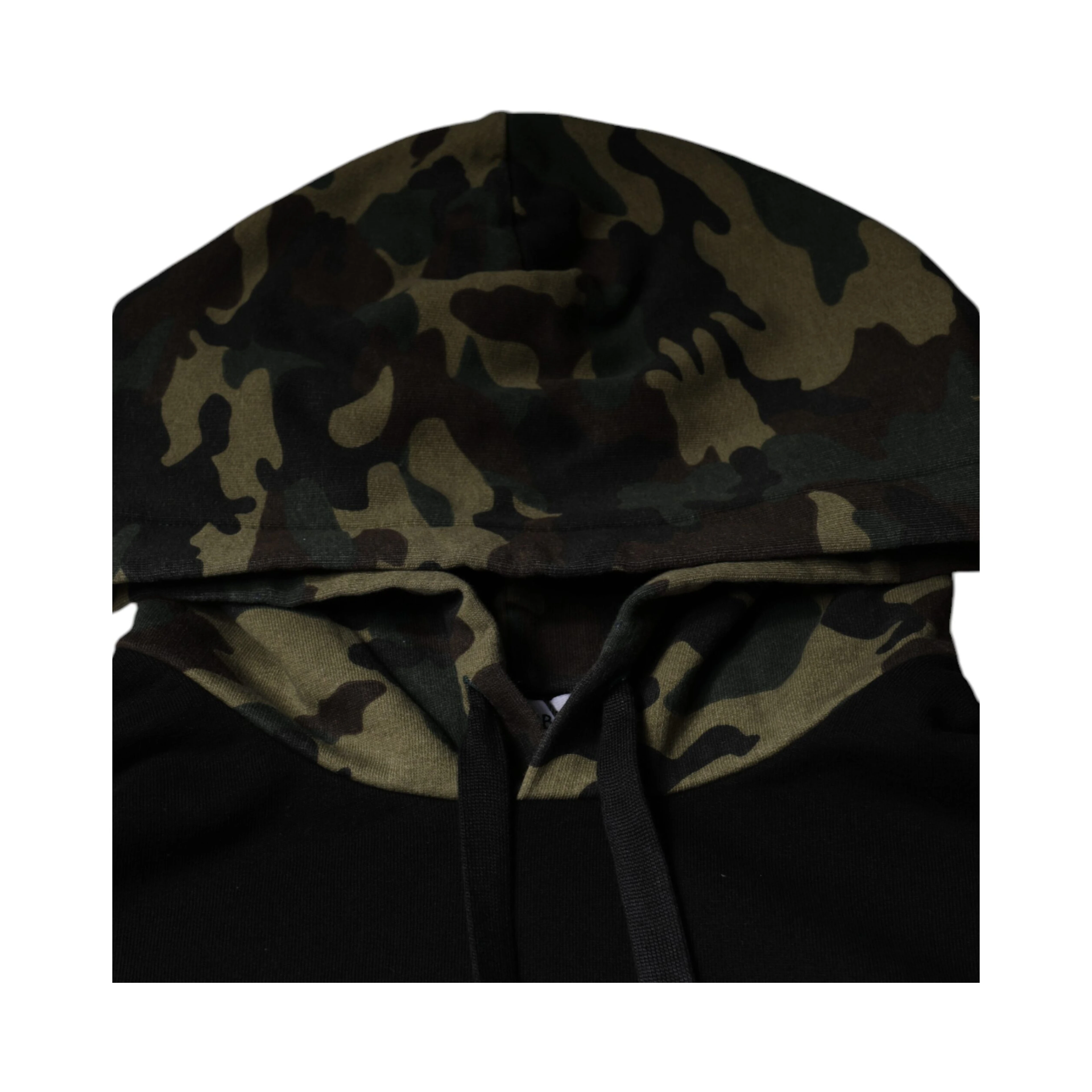 Black Camouflage Hooded Sweatshirt Sweater