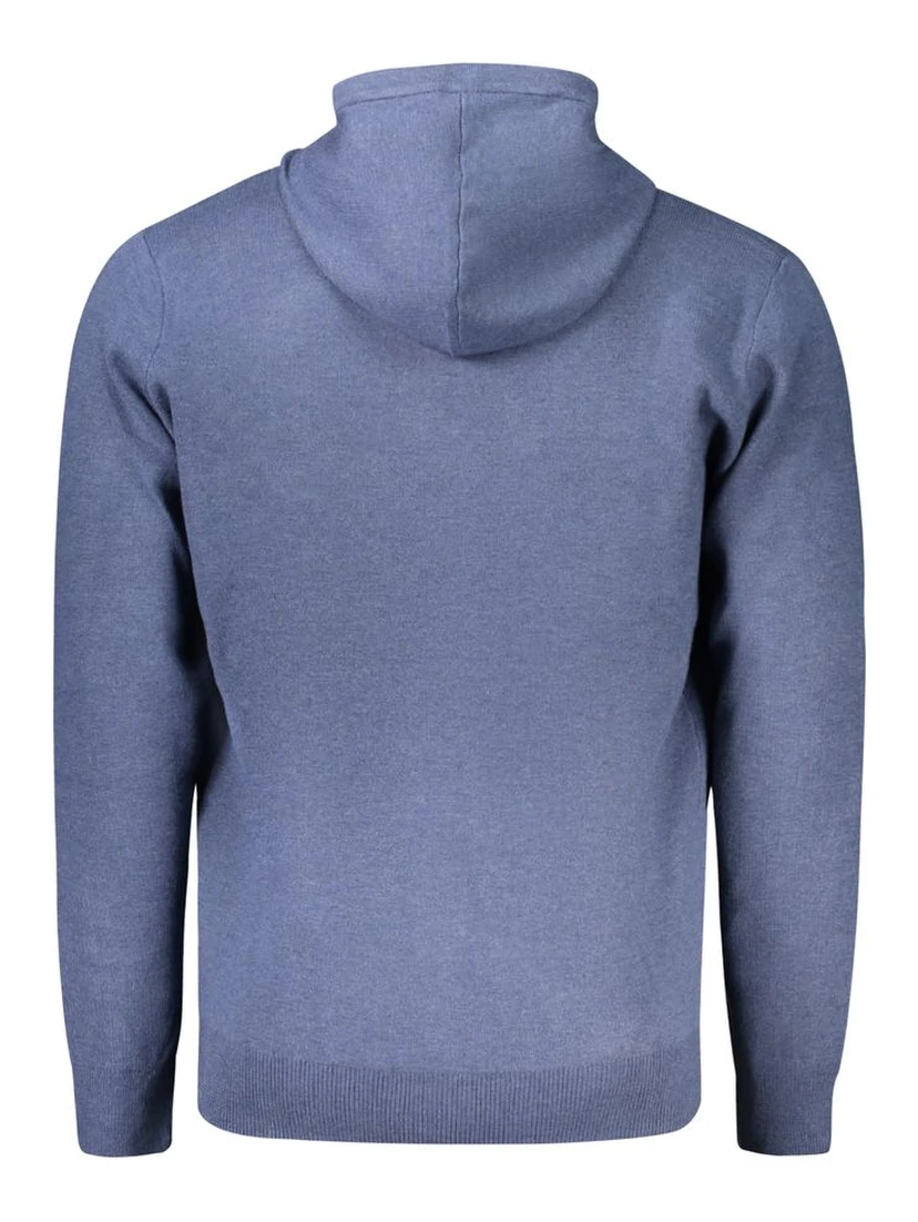 Blue Polyester Sweater