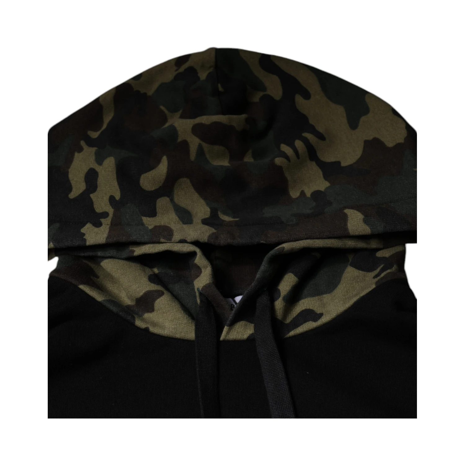 Black Camouflage Hooded Sweatshirt Sweater